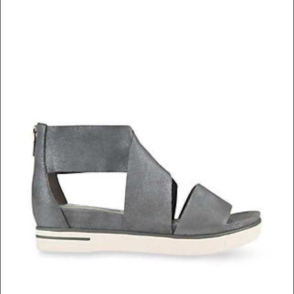 Eileen Fisher Pewter Sport Wedge Sandal - Picture 10 of 11